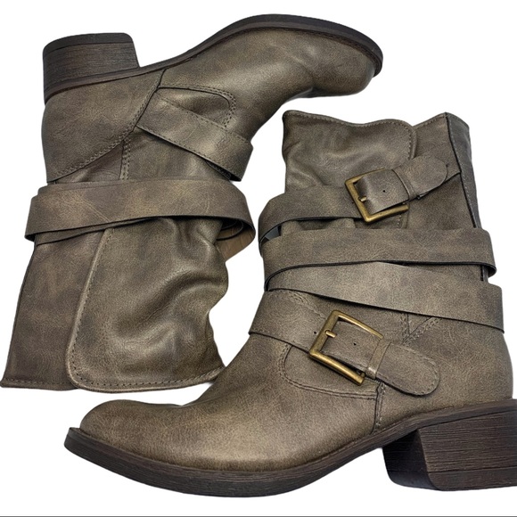 Curfew Anna Brown Strappy Slip On Chelsea Boots 6 - Picture 5 of 9